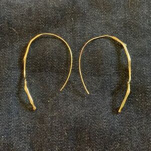 Kendra Scott gold wire “twig” earrings